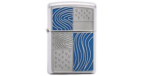 207 Blue Emblem - Зажигалка ZIPPO